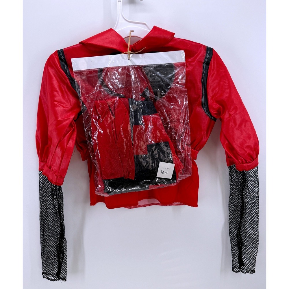 Disney Descendants The Rise of Red Costume Red Heart Jacket Pants M 7-8 166099K